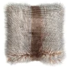 Coussin fourrure Ohio brun 45x45cm