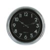 Horloge noire et chrome 24 cm Lifestyle