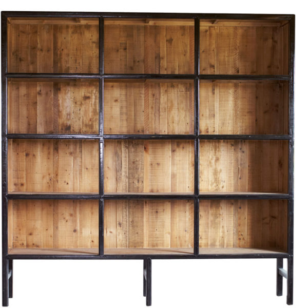 Bibliothèque bois Noir 230 cm Bellport