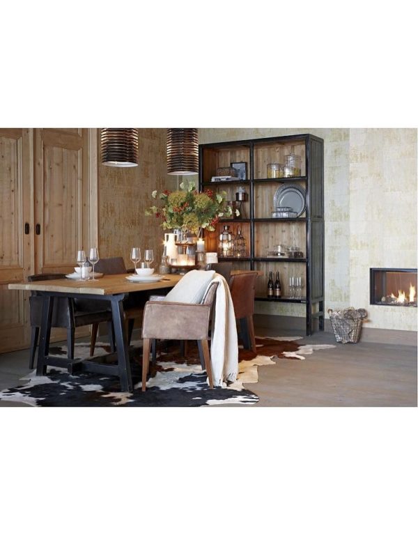 Bibliothèque bois Noir 150 cm Bellport – Image 4