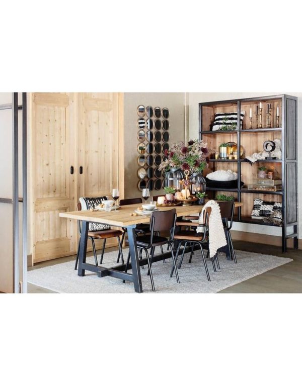 p 2 6 7 7 2677 Buffet haut noir 150cm Bellport Lifestyle - Bibliothèque bois Noir 150 cm Bellport