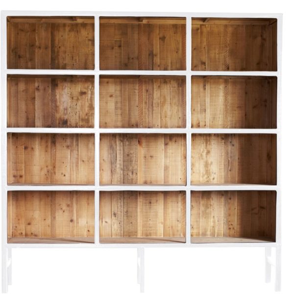 Bibliothèque bois Blanc 230 cm Bellport – Image 6