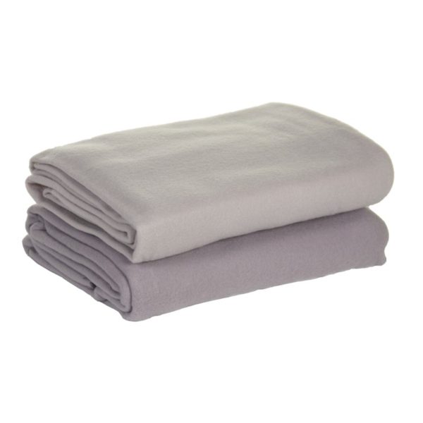 Plaids polaire duo pourpre clair et foncé