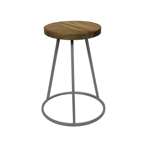 Tabouret Industriel Gris Saturn Red Cartel
