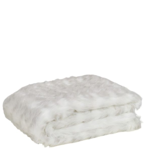 Plaid fourrure blanc 140x180cm