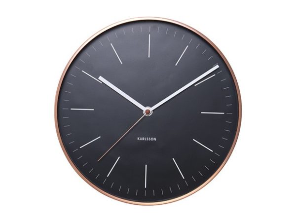 p 2 0 0 6 2006 Horloge Karlsson Minimal noire cuivre - Horloge Karlsson Minimal noire cuivre