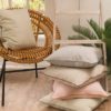Coussin Daisy Gris 50x50 cm  Braxton – Image 2