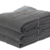 Nappe lin lavé Gris foncé 150 x 250 cm – Image 3