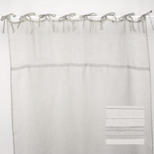 p 2 4 3 4 2434 Rideau Lin Ciment Simla 140x280cm - Nouveaux produits