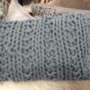 Coussin Gris torsadé