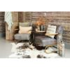 Fauteuil Cuir Gris Edward – Image 2