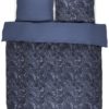 Parure housse de couette Mire bleu Essenza 240x220 et taies