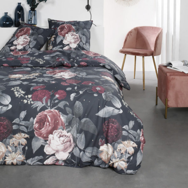 Parure de lit 2 personnes 260X240 Roses SUNSHINE 7.48