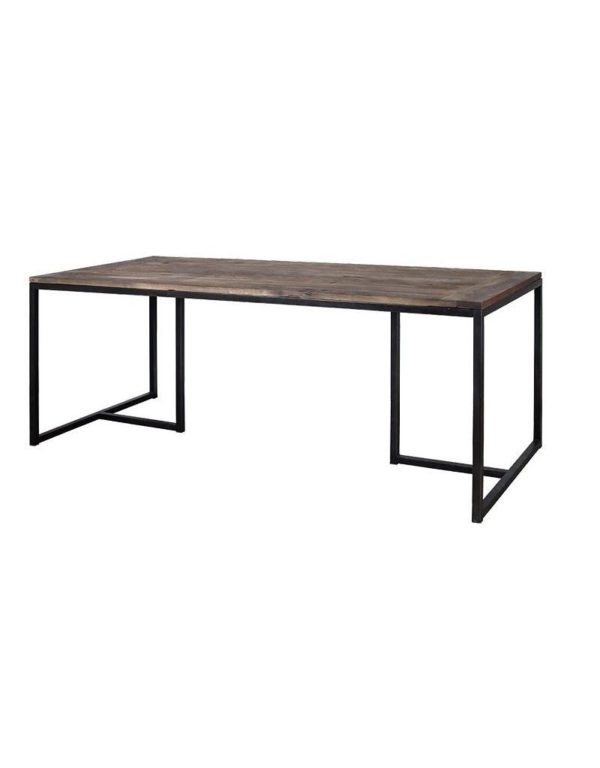 p 3 2 2 4 3224 Table Madrid Lifestyle - Table de repas en bois brut 220 cm Madrid