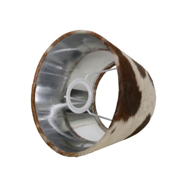 Abat jour vache brun/blanc 20 cm – Image 2