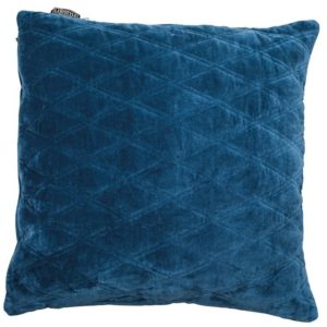 p 3 2 7 4 3274 Coussin velours bleu Dasha 50x50cm Lifestyle - Nouveaux produits