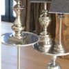 Pied de lampe rond Argenté Lifestyle 15x15x46cm