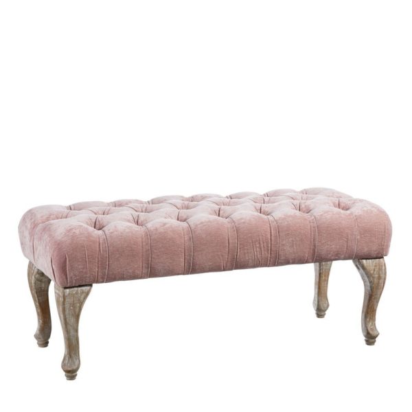 Banquette Velours Rose Capitonnée – Image 5