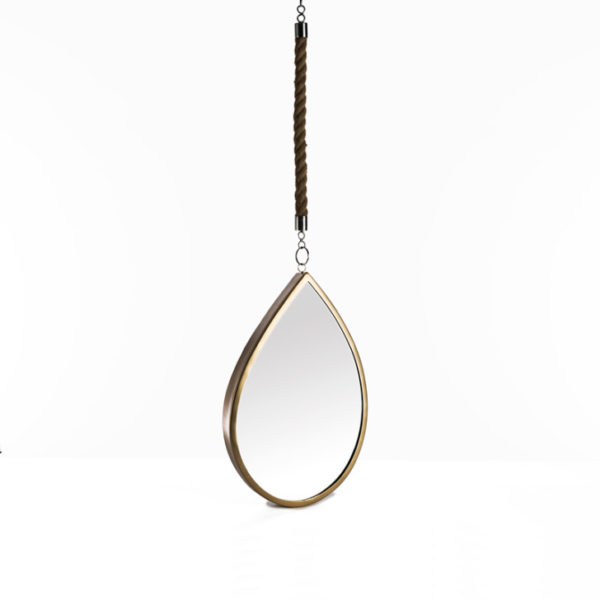 Miroir Goutte Doré Antique Simla