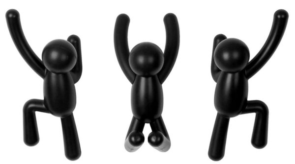Crochets muraux Buddy noir UMBRA lot de 3 – Image 7