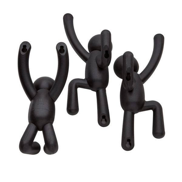 713b3Cagn4L. SL1500 - Crochets muraux Buddy noir UMBRA lot de 3