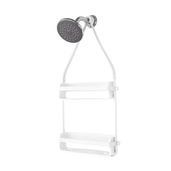 - UMBRA Flex Shower Caddy. Organiseur de douche à 2 étagères