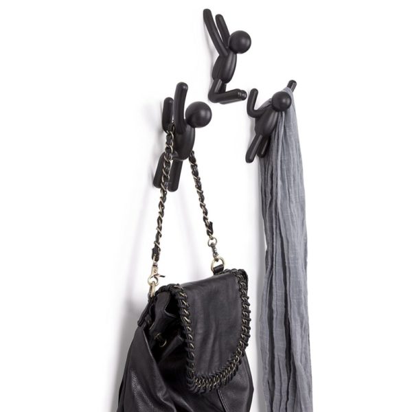 Crochets muraux Buddy noir UMBRA lot de 3 – Image 10