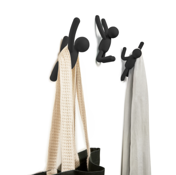 Crochets muraux Buddy noir UMBRA lot de 3 – Image 4