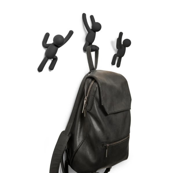 Crochets muraux Buddy noir UMBRA lot de 3 – Image 3