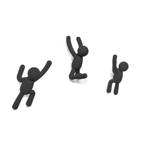 Crochets muraux Buddy noir UMBRA lot de 3 – Image 2