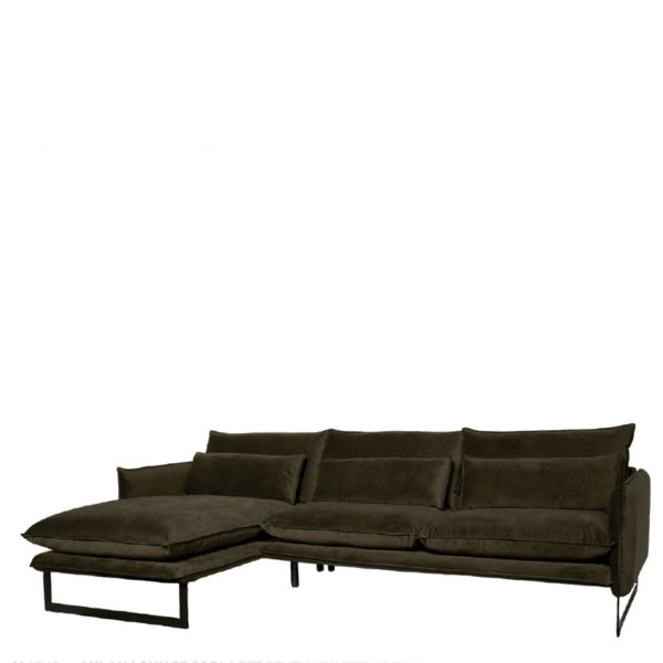 Canapé d'angle gauche velours 13 coloris Milan – Image 9