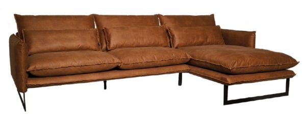 lifestyle milan sofa mersey longe right - Canapé cuir Milan 4 Places 7 coloris