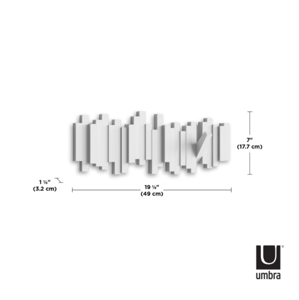 Patère Sticks blanc UMBRA 5 crochets – Image 10