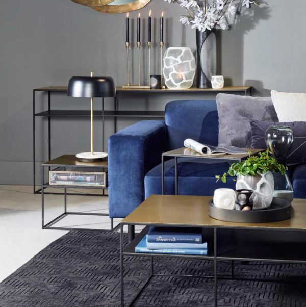 Table basse rectangle métal 120 cm Almeria – Image 2
