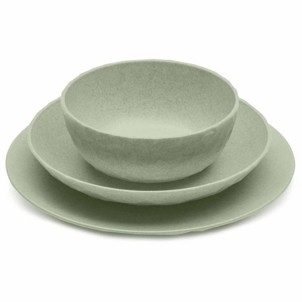 61t XKdY1NL. SL1500 - Assiette creuse Koziol Club Organic vert lot de 4