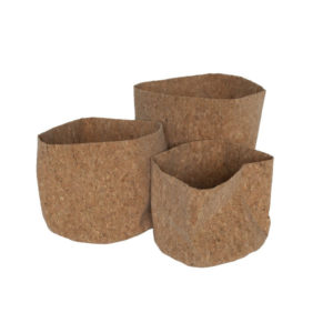 lot de 3 paniers ronds liege simplicity 23x23x18 1 - Nouveaux produits