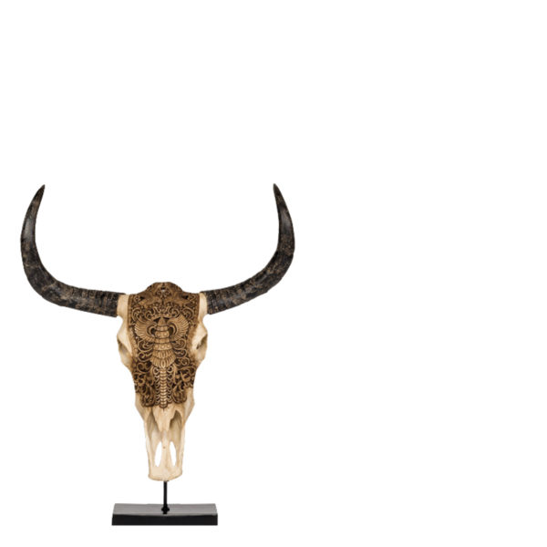 Crâne de Taureau Sculpté