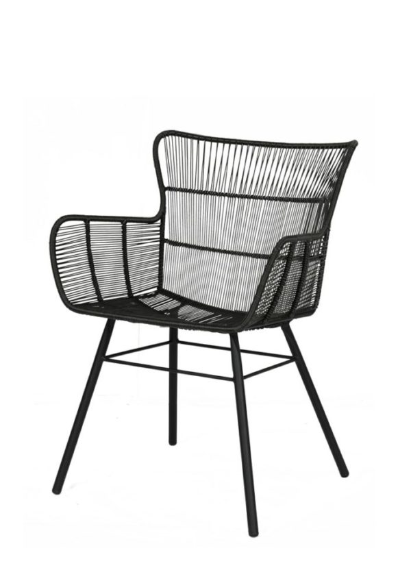 Fauteuil Palm Beach Florida Lifestyle, gris anthracite