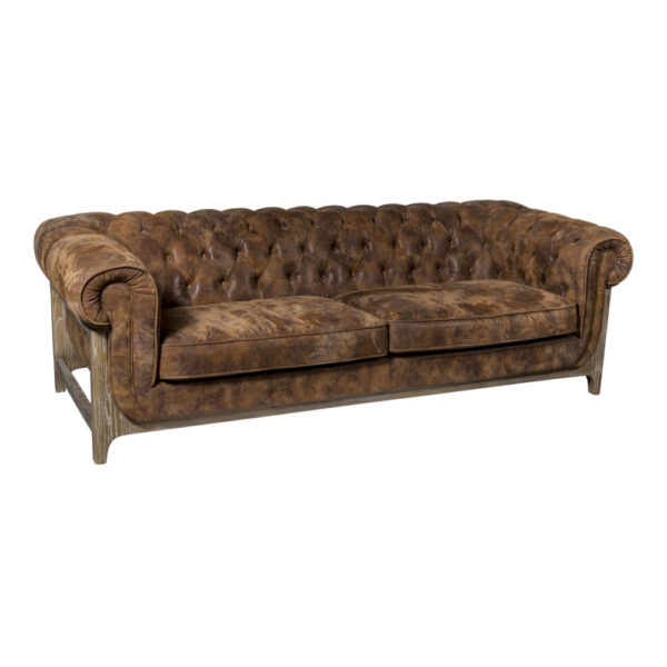 Canapé Chesterfield Cuir PTMD