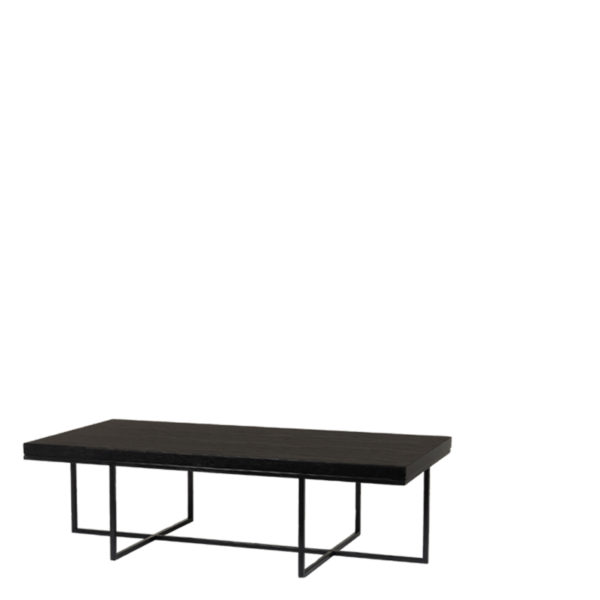 Table basse en bois noir 120 cm Burlington