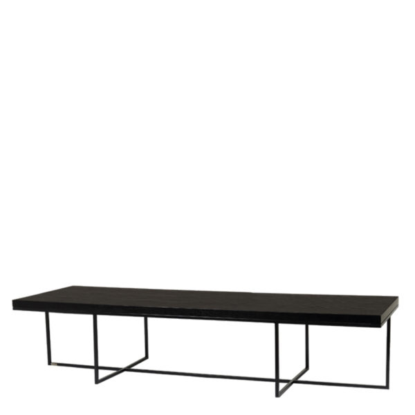 Table basse en bois noir 180 cm Burlington