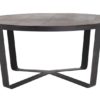 Table basse en cuir Nevada 85cm