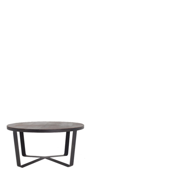 Table basse en cuir Nevada 85cm – Image 6