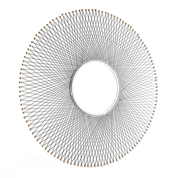 Miroir fer bronze 86 cm