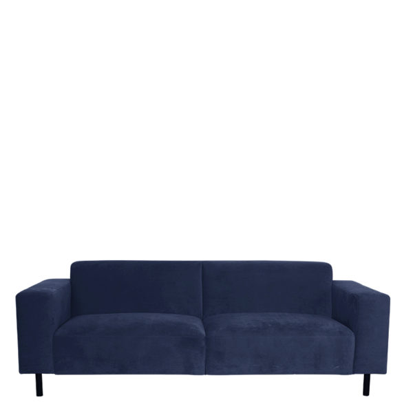 Canape toscane navy lifestyle - Canapé Velours Toscane Lifestyle