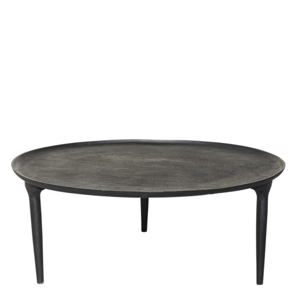 TABLE BASSE ALLARD 90 - Table basse métal noir 90 cm Allard