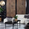 Table basse métal noir 90 cm Allard – Image 3