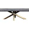 Table à manger Alore noir et doré 240 cm