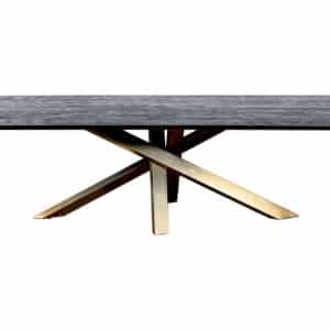 Table a manger Alore noir et dore 240 cm - Meilleures ventes