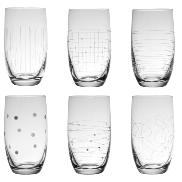 Gobelets forme haute Graphik 33 cl - Lot de 6